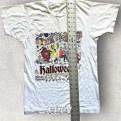 Vintage Oingo Boingo Alive Halloween Party 89 Irvine Meadows Tee Small White