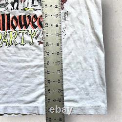 Vintage Oingo Boingo Alive Halloween Party 89 Irvine Meadows Tee Small White