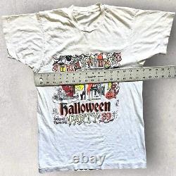 Vintage Oingo Boingo Alive Halloween Party 89 Irvine Meadows Tee Small White