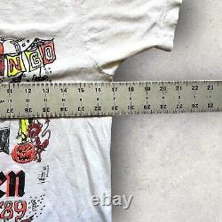 Vintage Oingo Boingo Alive Halloween Party 89 Irvine Meadows Tee Small White