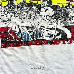 Vintage Oingo Boingo Alive Halloween Party 89 Irvine Meadows Tee Small White