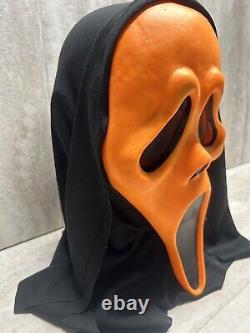 Vintage Orange Scream Ghost Face Mask Easter Unlimited Super Rare & Collectible