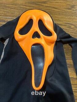 Vintage Orange Scream Ghost Face Mask Easter Unlimited Super Rare & Collectible