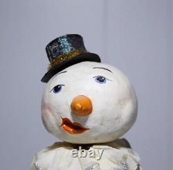 Vintage PACIFIC RIM Bobble Head Snowman Jack-o-Lantern Halloween Figure RARE