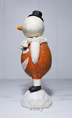 Vintage PACIFIC RIM Bobble Head Snowman Jack-o-Lantern Halloween Figure RARE