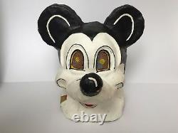 Vintage Paper Mache Mask Head Mouse Not Disney Mickey HAND MADE WOW RARE