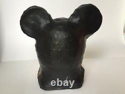 Vintage Paper Mache Mask Head Mouse Not Disney Mickey HAND MADE WOW RARE