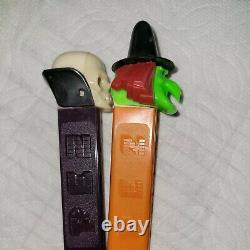 Vintage Pez Witch & Skull Halloween No Feet Rare