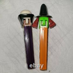 Vintage Pez Witch & Skull Halloween No Feet Rare