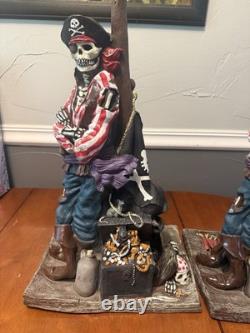 Vintage Pirate Skeleton Paper Magic Group Halloween Molds 1997 Set Of 2 Rare
