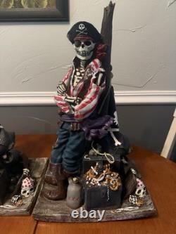 Vintage Pirate Skeleton Paper Magic Group Halloween Molds 1997 Set Of 2 Rare