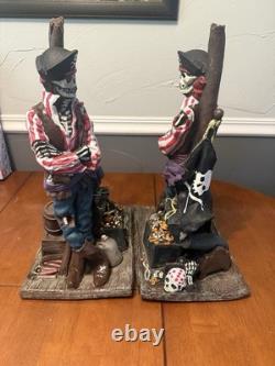 Vintage Pirate Skeleton Paper Magic Group Halloween Molds 1997 Set Of 2 Rare