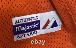 Vintage Pittsburgh Pirates Majestic MLB Orange Halloween Jersey Rare XXL