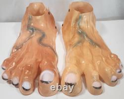 Vintage RARE 1960's Vacuform Halloween Costume Prop Monster Feet 15x6