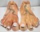 Vintage Rare 1960's Vacuform Halloween Costume Prop Monster Feet 15x6
