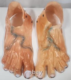 Vintage RARE 1960's Vacuform Halloween Costume Prop Monster Feet 15x6