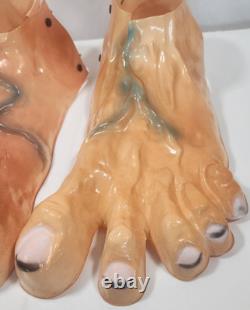Vintage RARE 1960's Vacuform Halloween Costume Prop Monster Feet 15x6