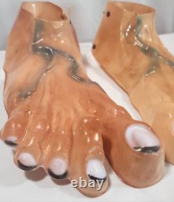Vintage RARE 1960's Vacuform Halloween Costume Prop Monster Feet 15x6