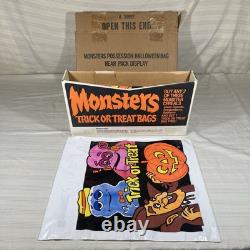 Vintage RARE Cereal Monsters Halloween Trick or Treat 20 Bags BOX STORE DISPLAY