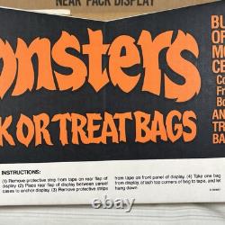 Vintage RARE Cereal Monsters Halloween Trick or Treat 20 Bags BOX STORE DISPLAY
