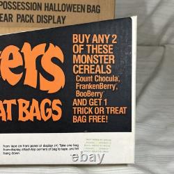 Vintage RARE Cereal Monsters Halloween Trick or Treat 20 Bags BOX STORE DISPLAY
