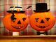 Vintage Rare Halloween 1989 Martin Paul Mr & Mrs Pumpkin Jol Display Decorations