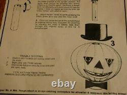 Vintage RARE Halloween 1989 Martin Paul Mr & Mrs Pumpkin JOL Display Decorations