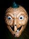 Vintage Rare Scioto Ceramic Halloween Pumpkin Jack'o' Lantern Witch Face