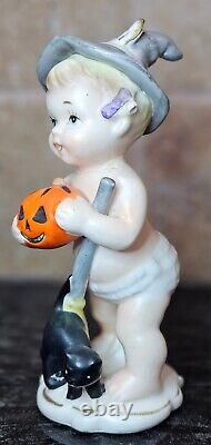Vintage Rare 1962 Napco Calendar Cutie October Halloween Jack O Lantern C-5770