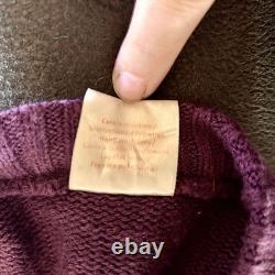 Vintage & Rare 1970's Purple Women's Pullover Halloween Witch Sweater Large