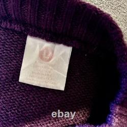 Vintage & Rare 1970's Purple Women's Pullover Halloween Witch Sweater Large