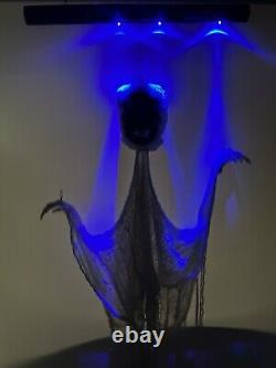 Vintage Rare Gemmy Flying Ghost Spirit Halloween USED Animatronic Tested READ