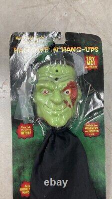 Vintage Rare Gemmy Frankenstein Hang Up RARE Halloween New Condition Below 90s