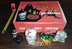 Vintage Rare Halloween Decoration Candles Big & Complete Display Box 12 Units