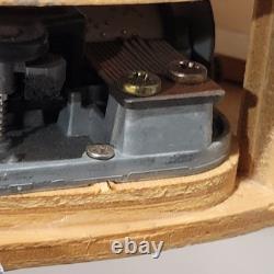 Vintage Rare Halloween Haunted House Wood Music Box Works Ghostbusters Theme