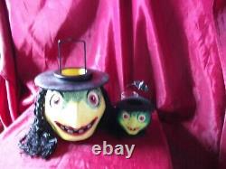 Vintage Rare Illuminations Halloween Witch Lantern