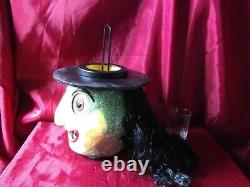 Vintage Rare Illuminations Halloween Witch Lantern