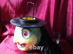 Vintage Rare Illuminations Halloween Witch Lantern