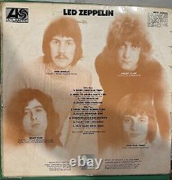 Vintage Rare LED ZEPPELIN Orange & Purple VINYL Atlantic Records Collectible