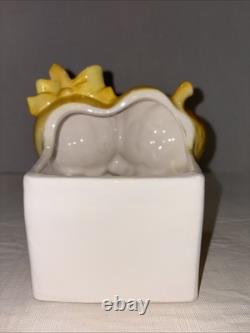 Vintage Rare Lefton Jack O Lantern/Halloween Pumpkin Planter 6399 -Excellent