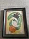 Vintage Rare Nell Spots Halloween Framed Party Hat Paper Sheet