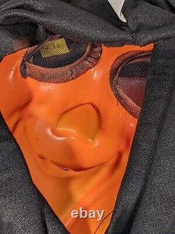 Vintage Rare Scream Ghost Face Mask Fun World Orange Smiling Fantastic Faces New