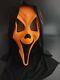 Vintage Rare Scream Ghost Face Orange Mask Fun World Div Great Condition