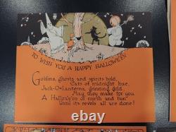 Vintage Rust Craft Boston Rare Halloween Greeting Cards 8 Unused Ghost Witch Cat