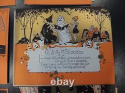 Vintage Rust Craft Boston Rare Halloween Greeting Cards 8 Unused Ghost Witch Cat