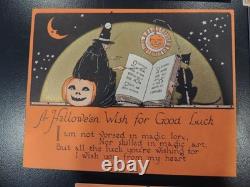 Vintage Rust Craft Boston Rare Halloween Greeting Cards 8 Unused Ghost Witch Cat