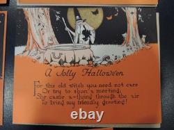 Vintage Rust Craft Boston Rare Halloween Greeting Cards 8 Unused Ghost Witch Cat