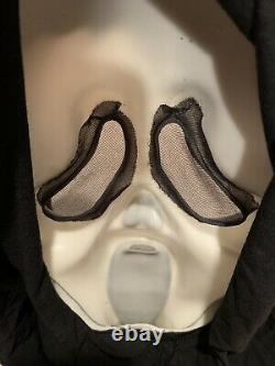 Vintage SCREAM Ghost Face Mask Gen 1 or 2 Fun World Glow Cotton Shroud Rare