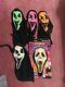 Vintage Scream Fun World Pink Ghostface Halloween Mask 90's Rare Lot Of 5