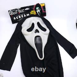 Vintage Scream Ghost Face Mask Fun World Rare Glow 1997 Brand New With Tags